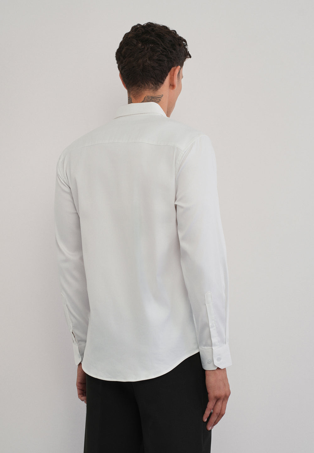 White Serpent Beadwork Designer Shirt