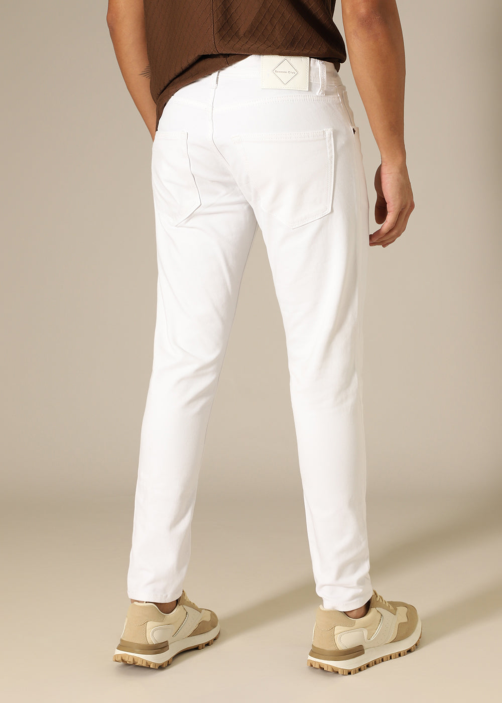 White Slim Fit Jeans