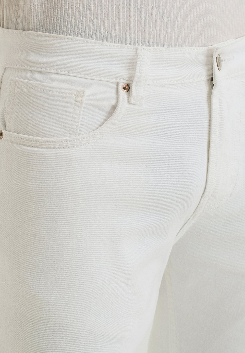 White Straight fit Jeans