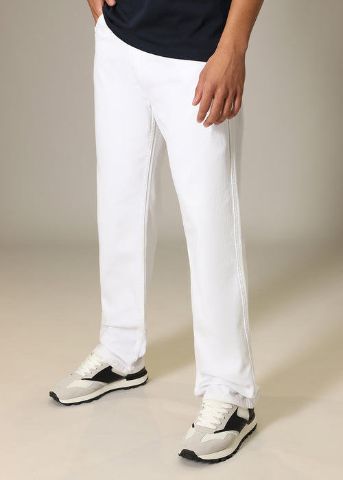 White Straight fit Jeans