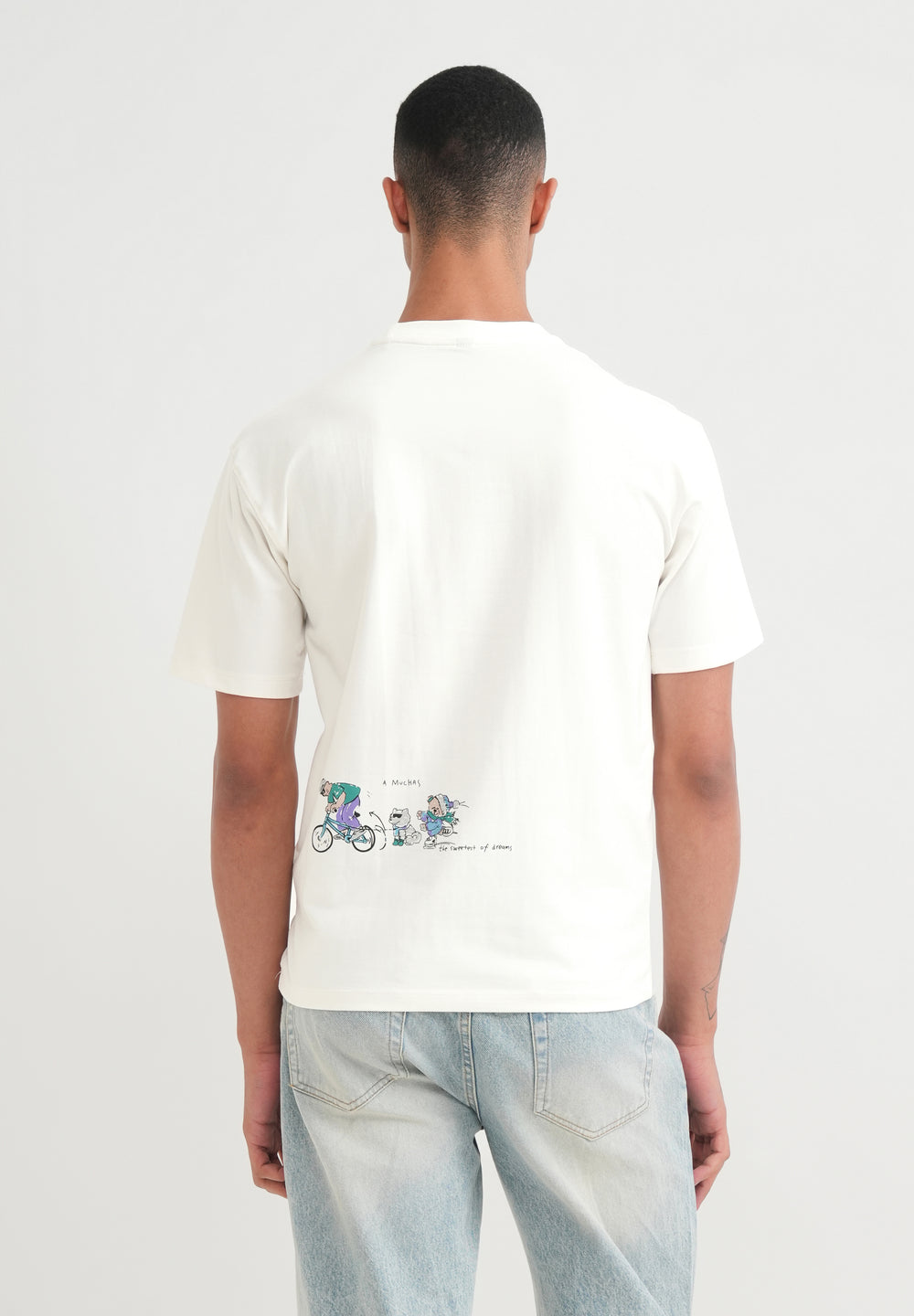 White Graphic Printed T-shirt