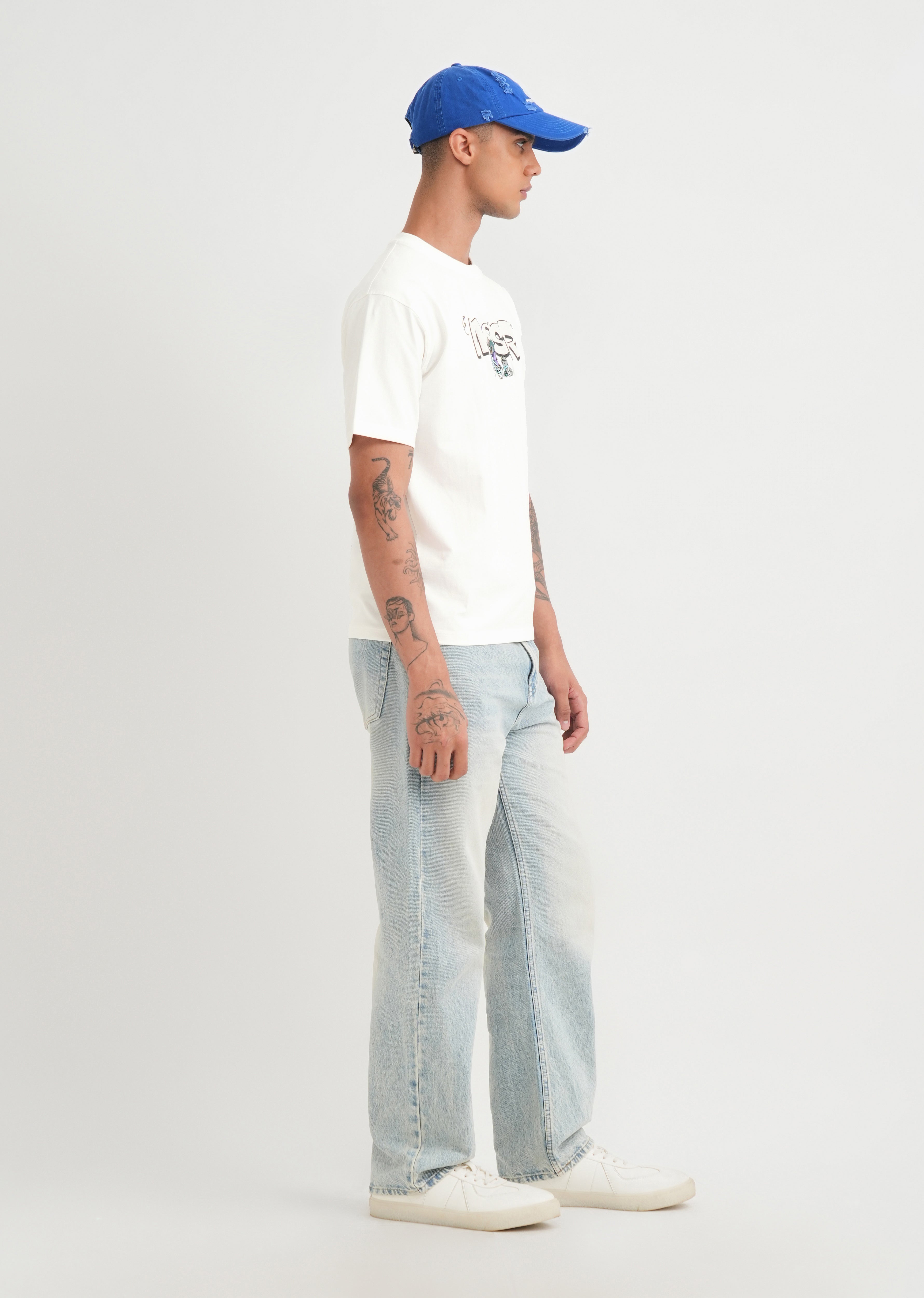 White Graphic Printed T-shirt