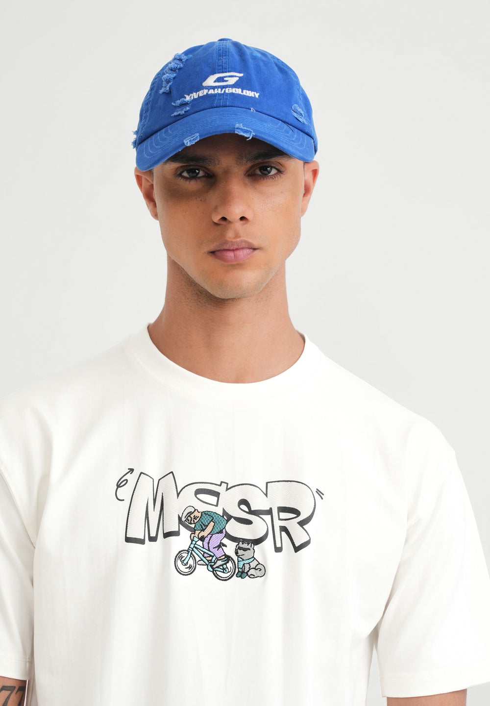 White Graphic Printed T-shirt
