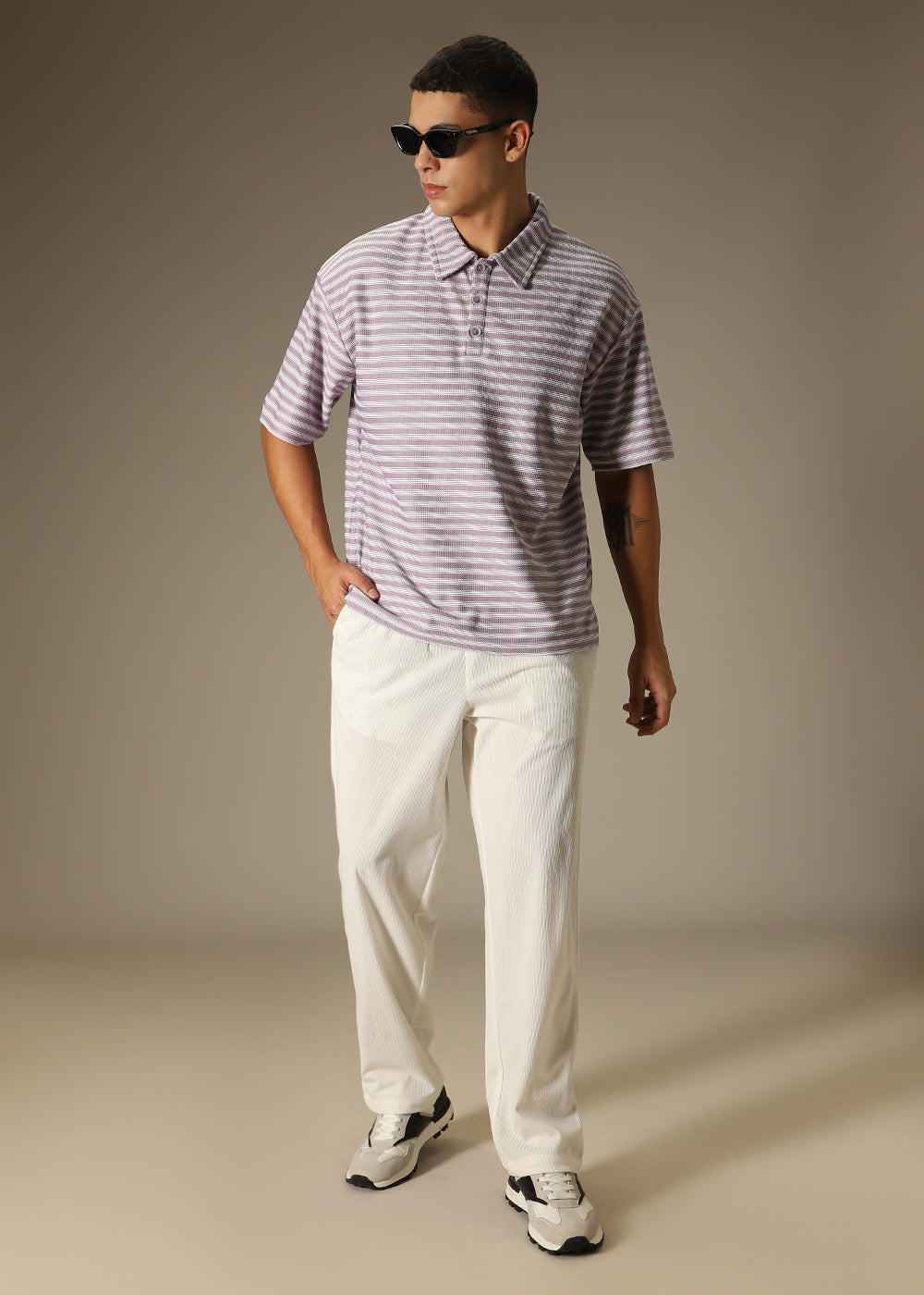 White Thin Corduroy Pant