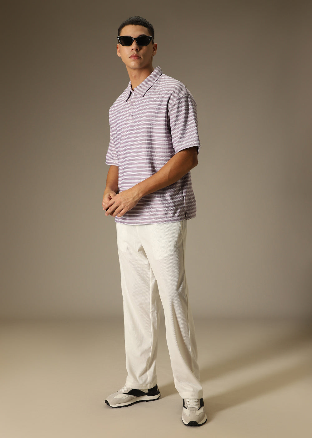 White Thin Corduroy Pant