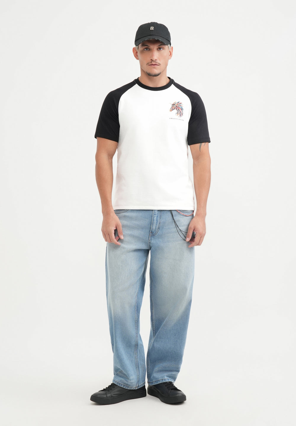White Unicorn Printed T-shirt