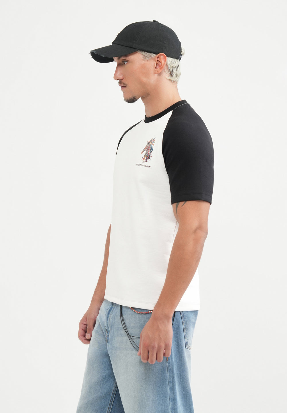 White Unicorn Printed T-shirt