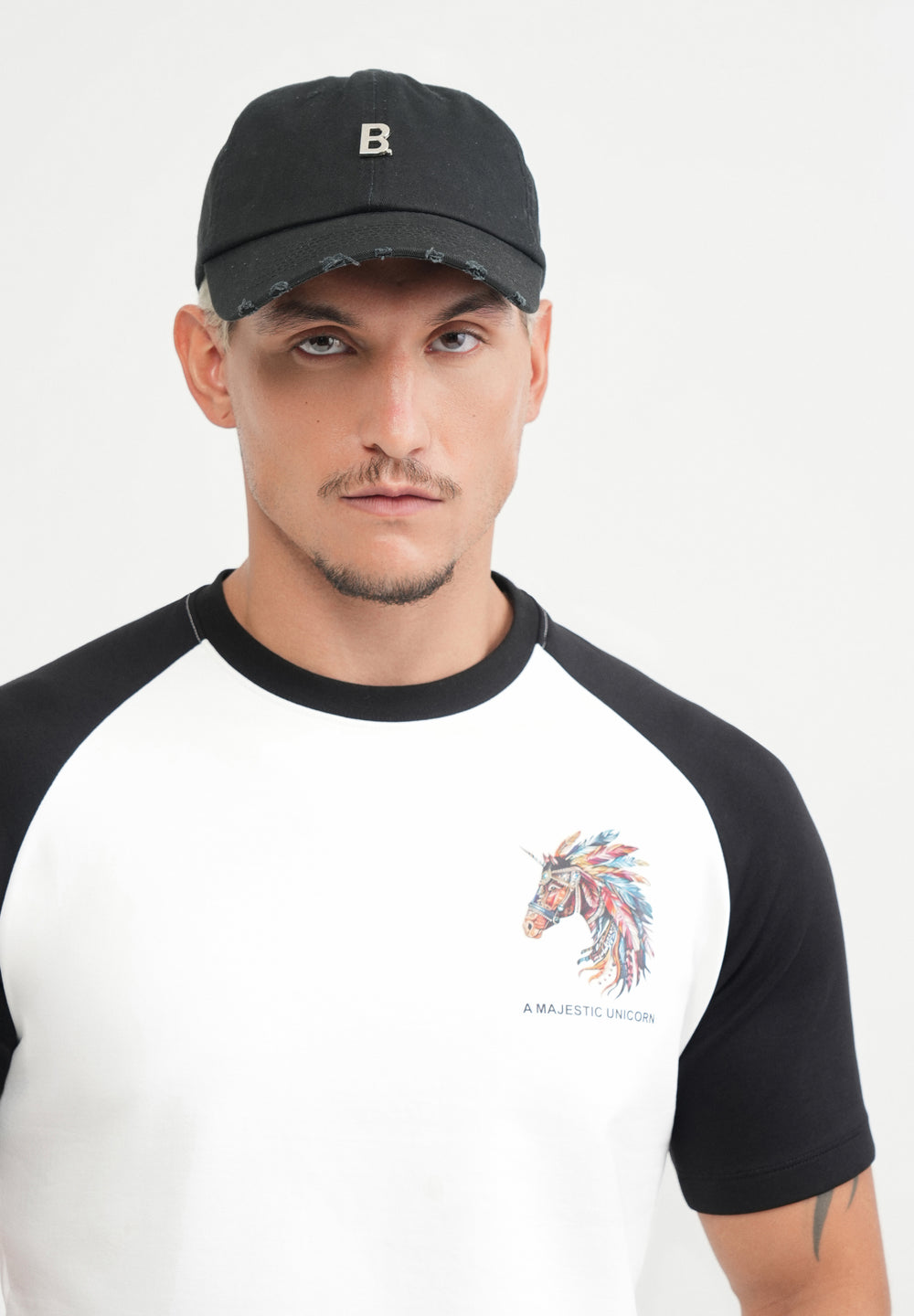 White Unicorn Printed T-shirt