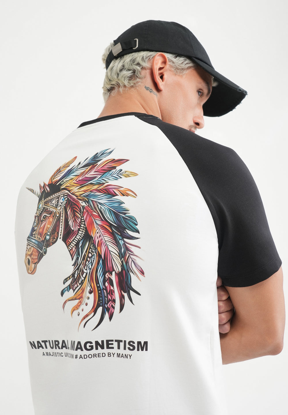 White Unicorn Printed T-shirt