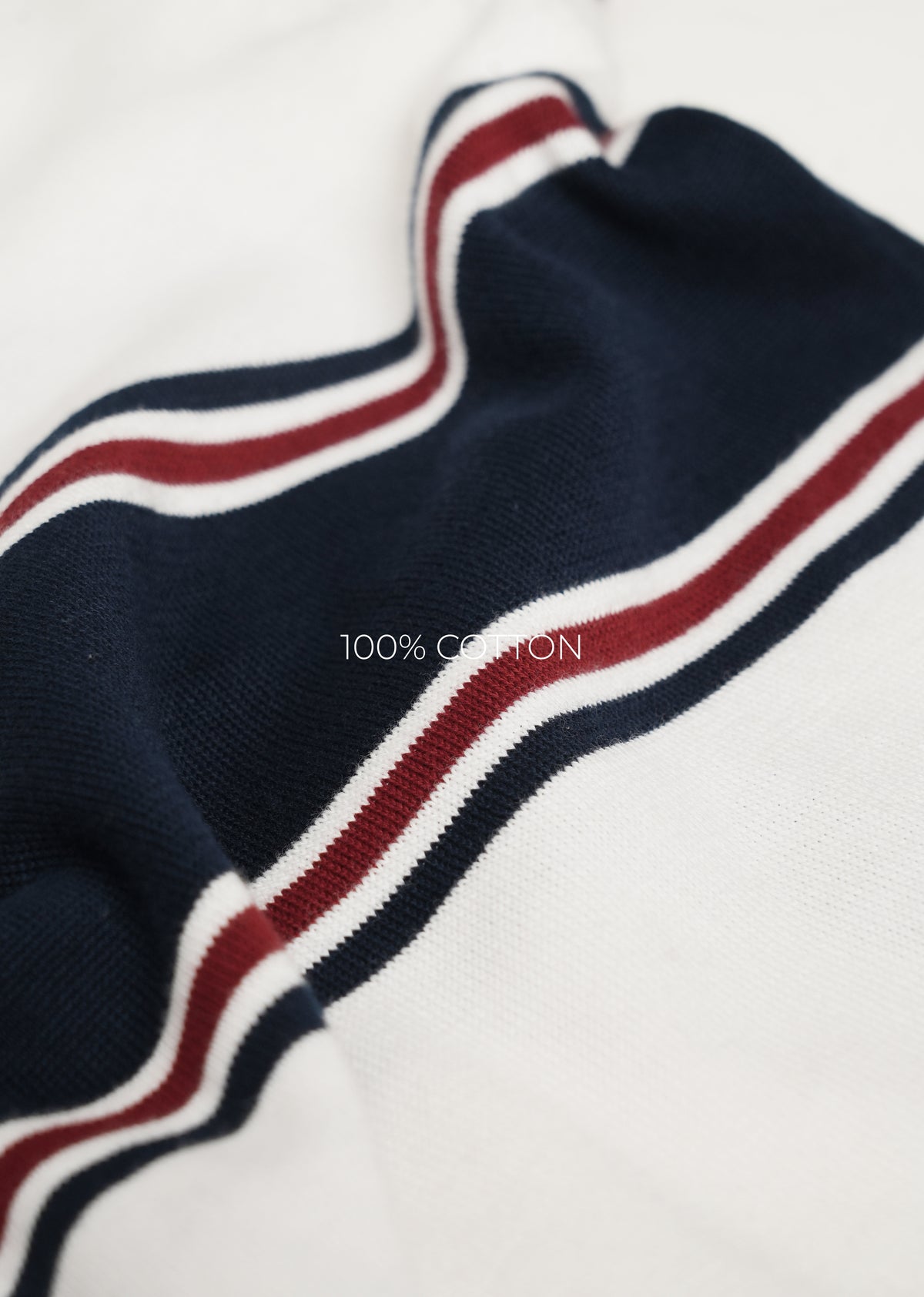 White Varsity Jacquard Knit T-shirt