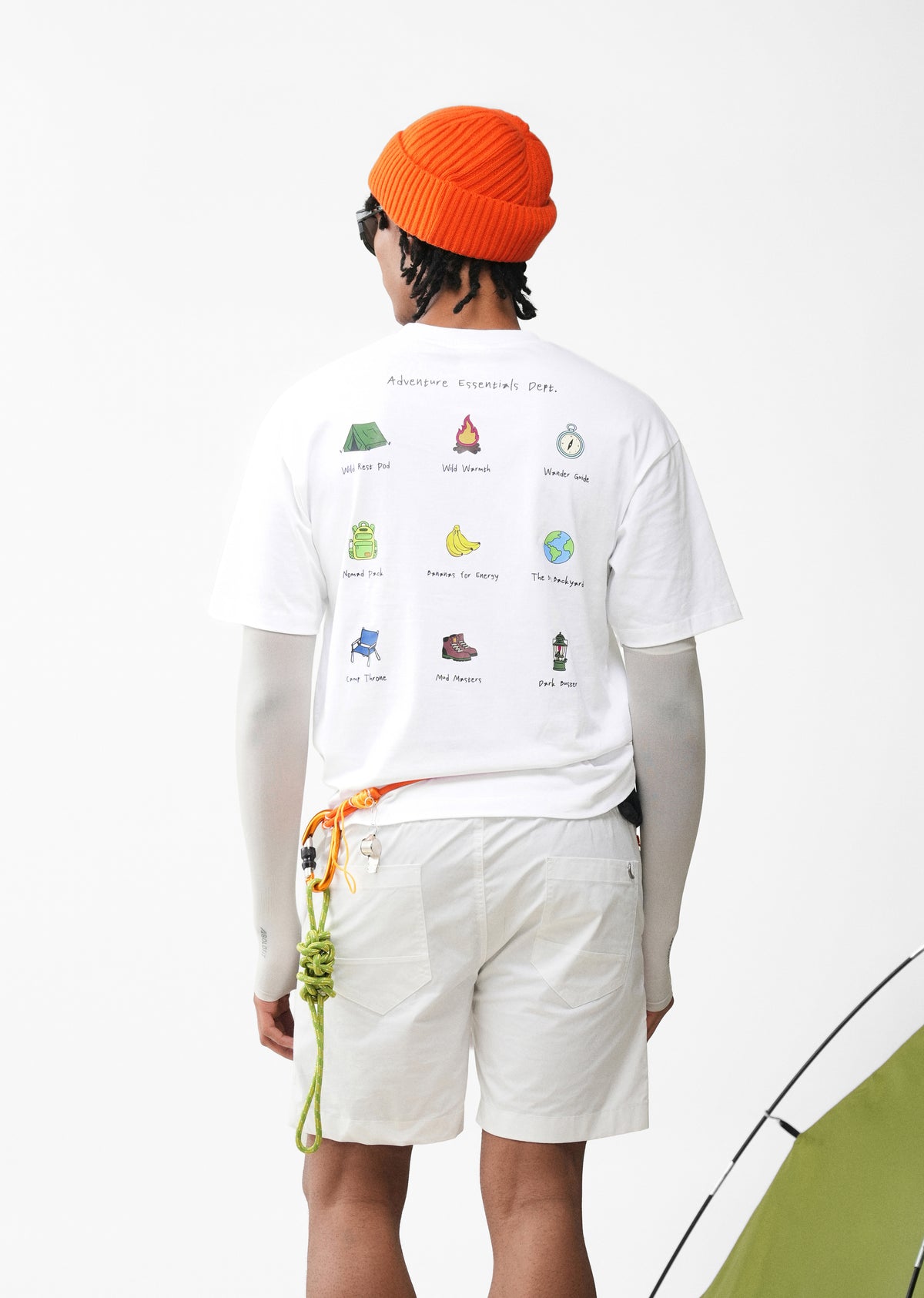 White Wander Essentials Graphic T-shirt