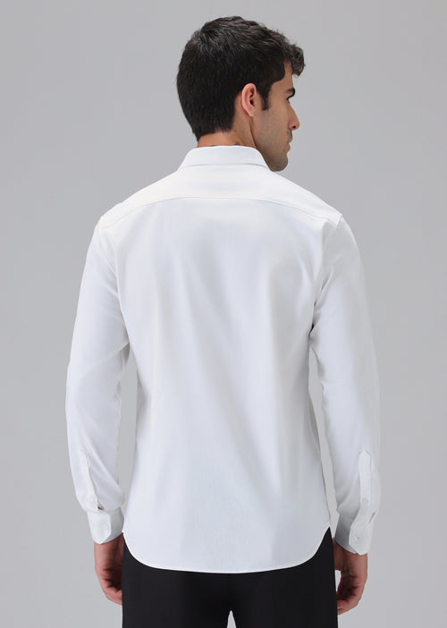 Hand Crafted White Designer Shirt