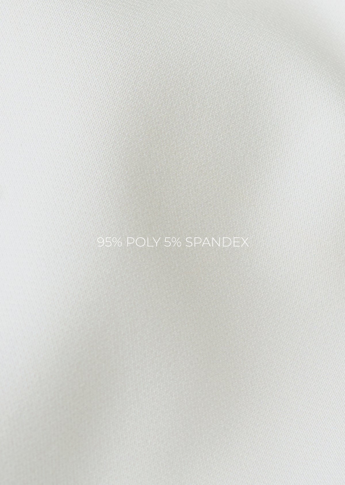 White Button-Tab Pleat Trouser