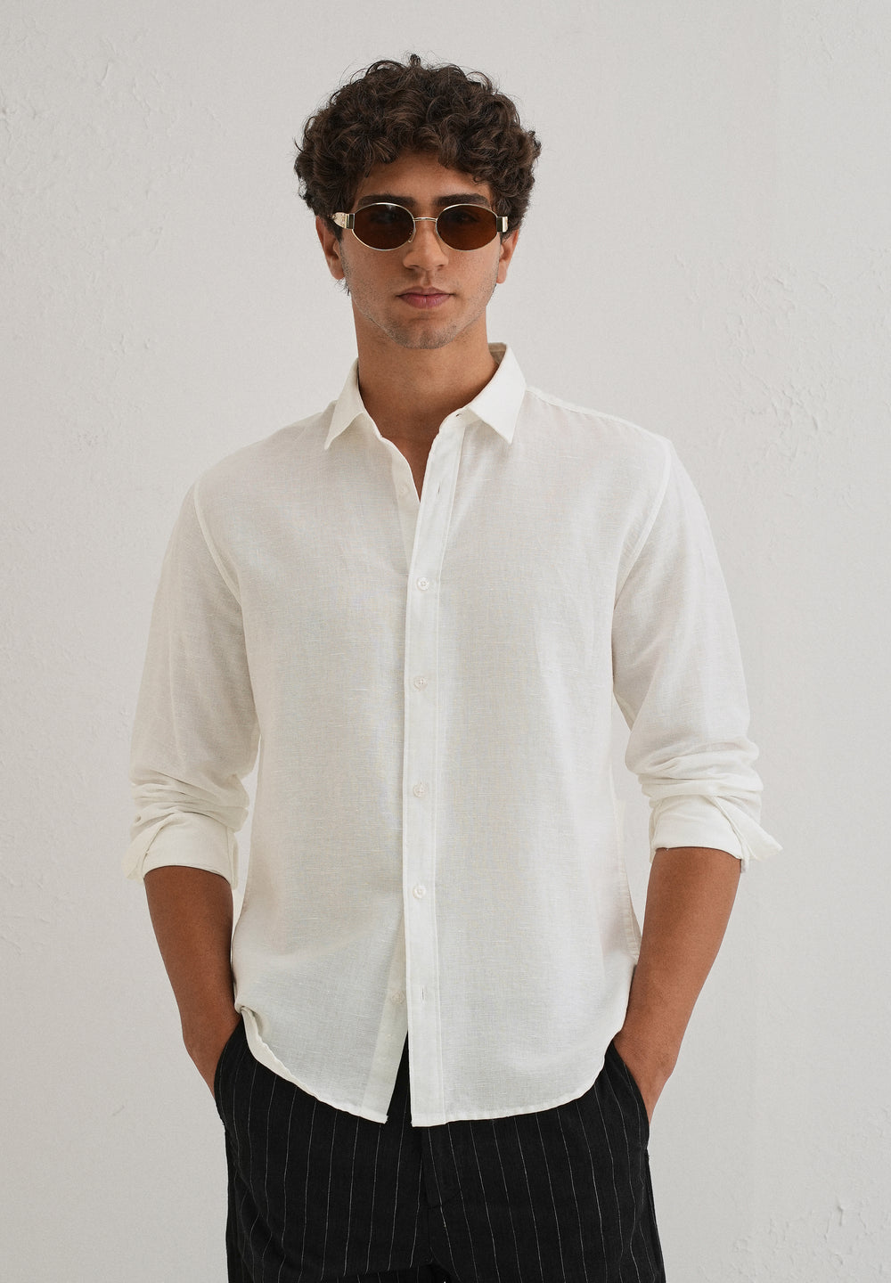 White Linen Shirt
