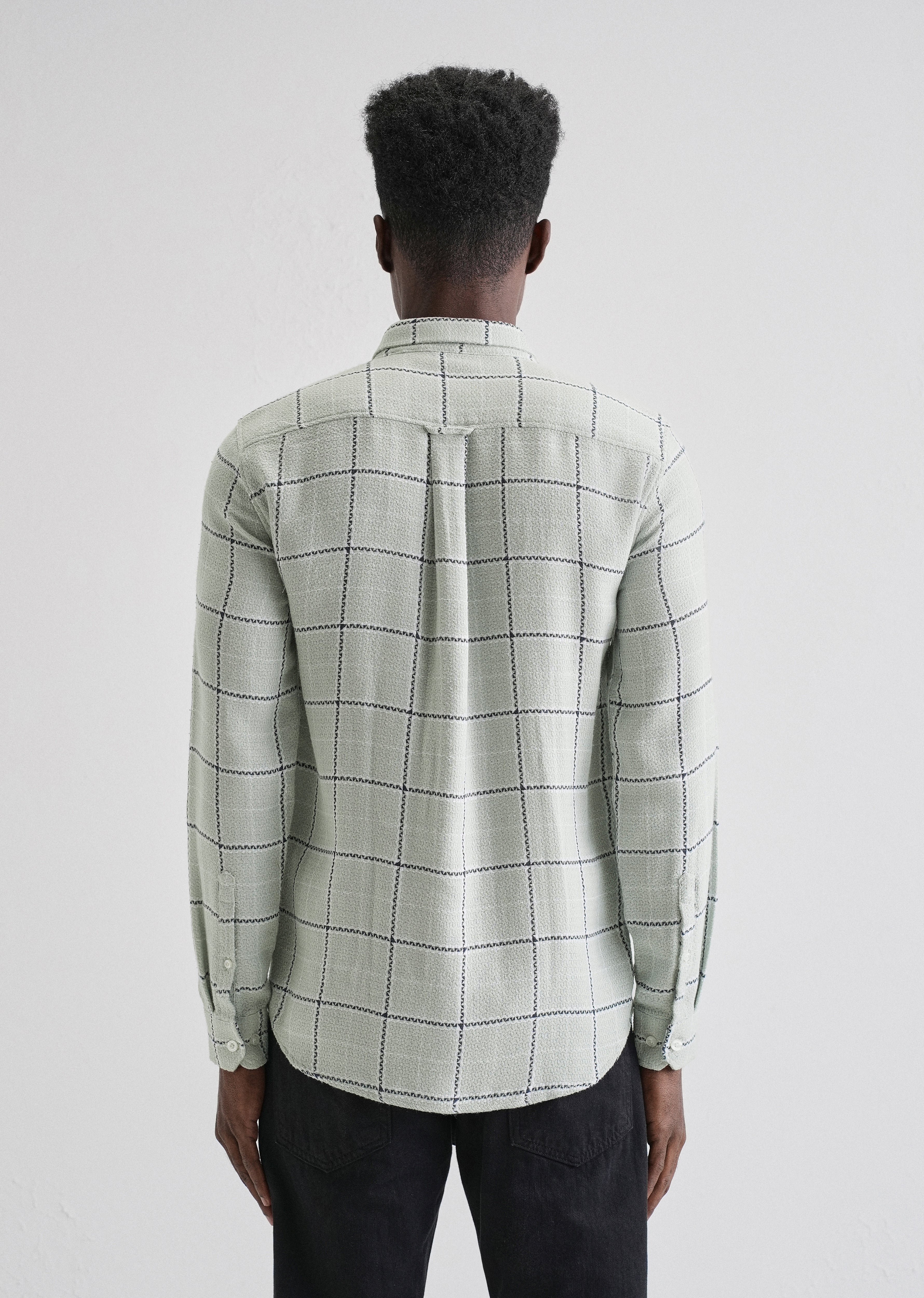 Widegrid Green Check shirt