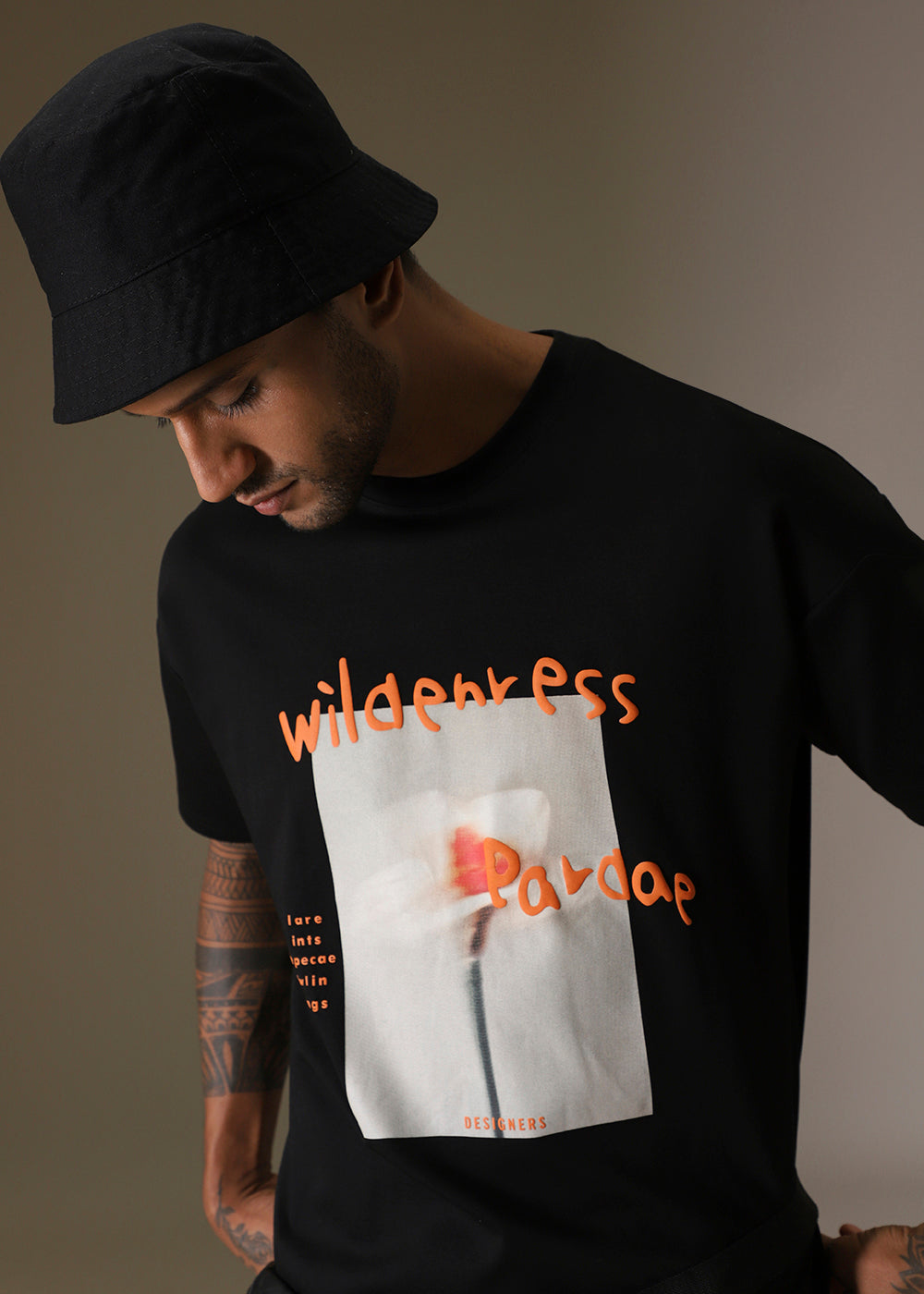 Wild Black Oversized T-shirt