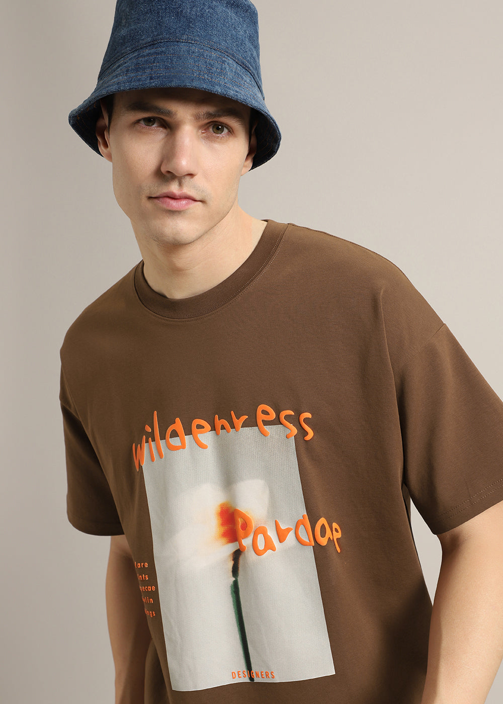 Wild Brown Oversized T-shirt