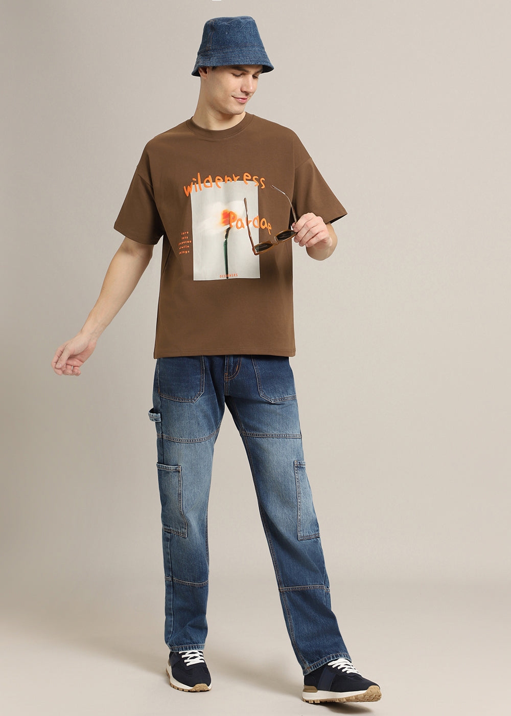 Wild Brown Oversized T-shirt