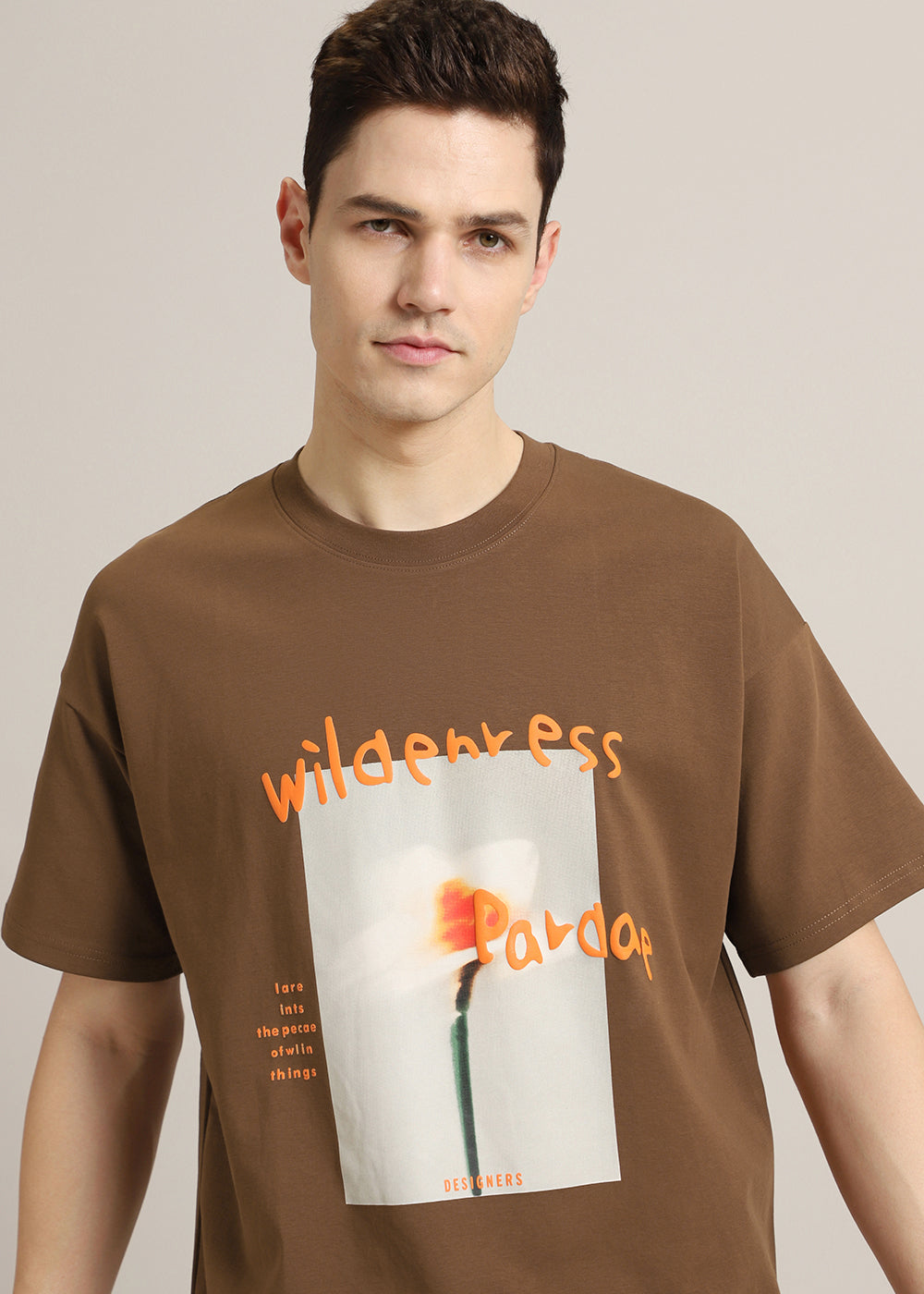 Wild Brown Oversized T-shirt
