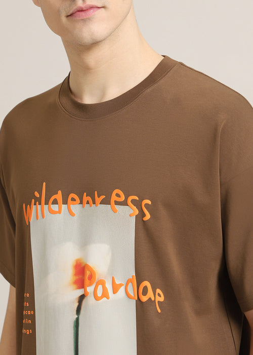 Wild Brown Oversized T-shirt