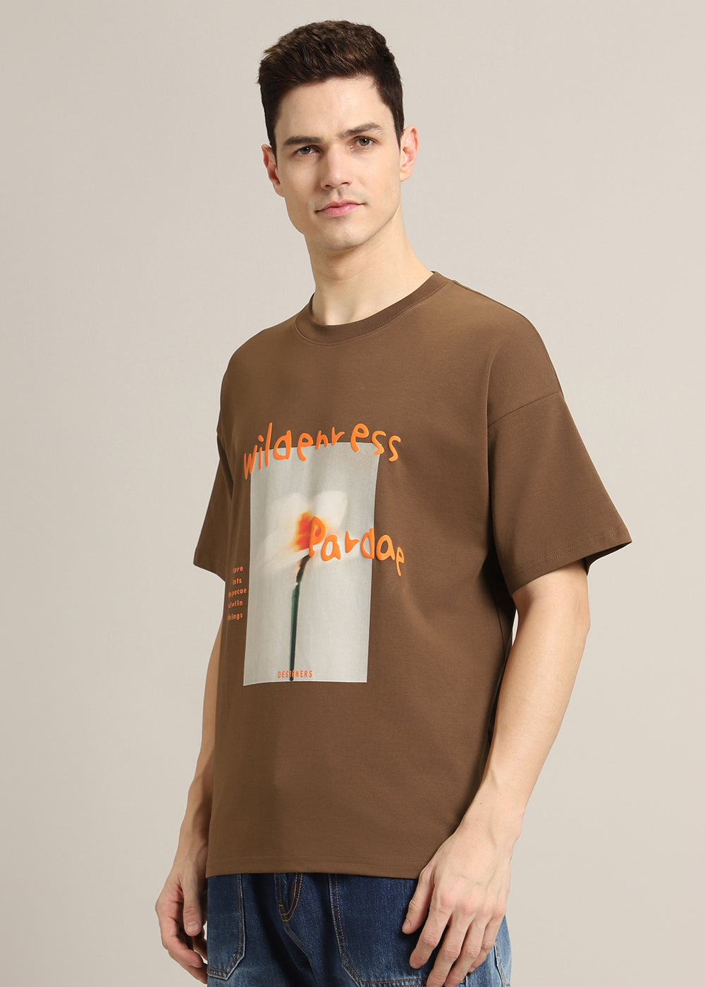 Wild Brown Oversized T-shirt