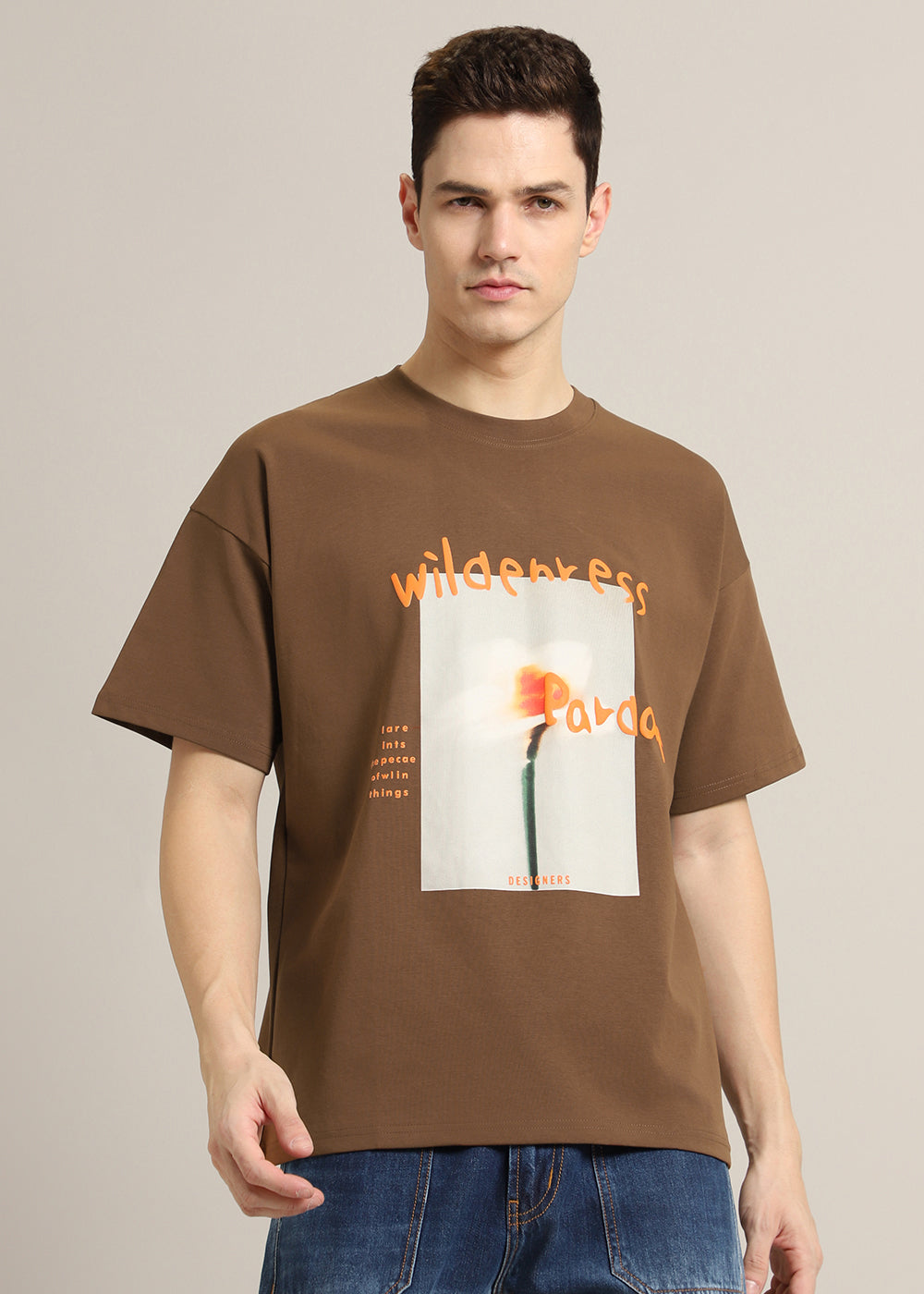 Wild Brown Oversized T-shirt