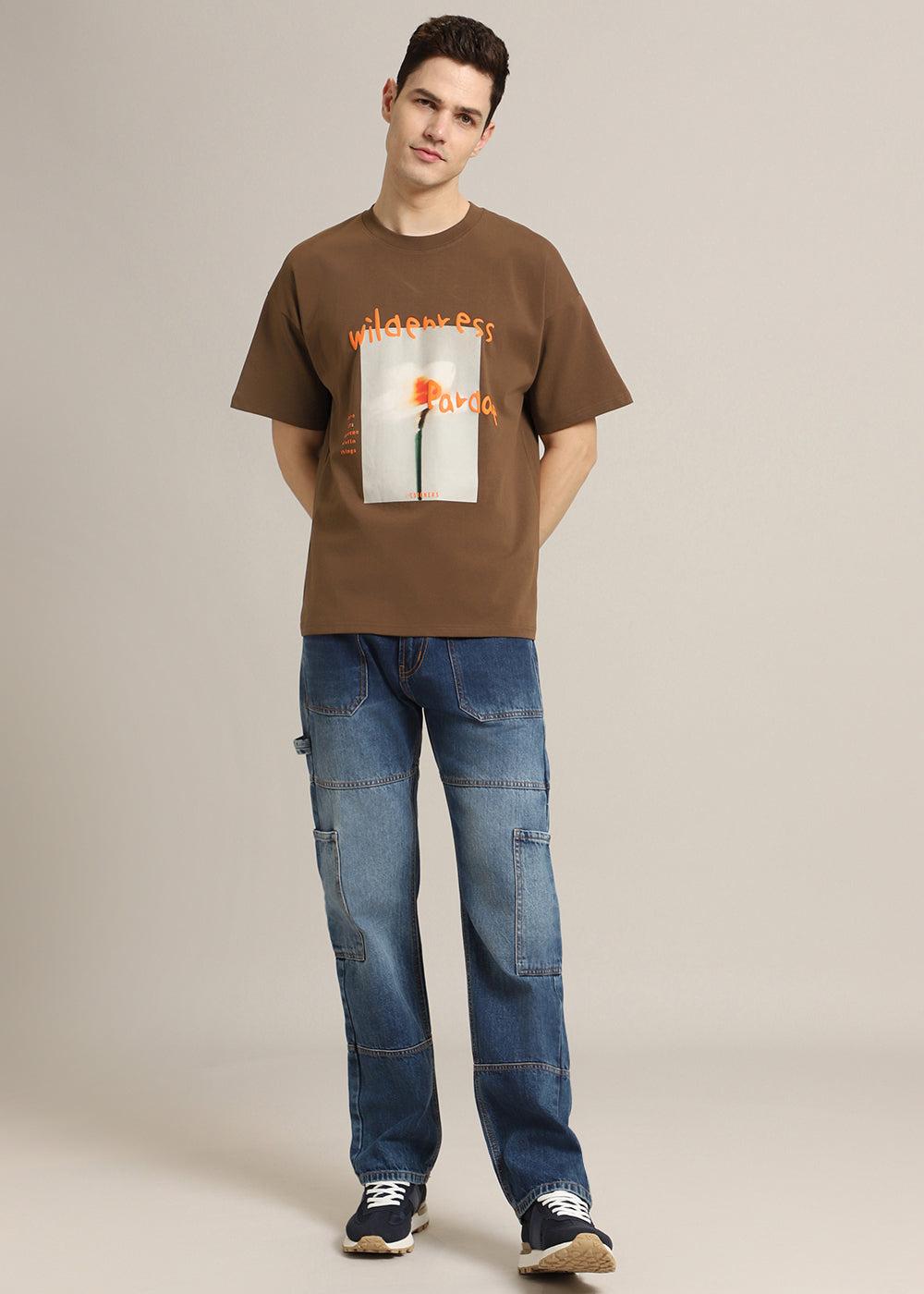 Wild Brown Oversized T-shirt