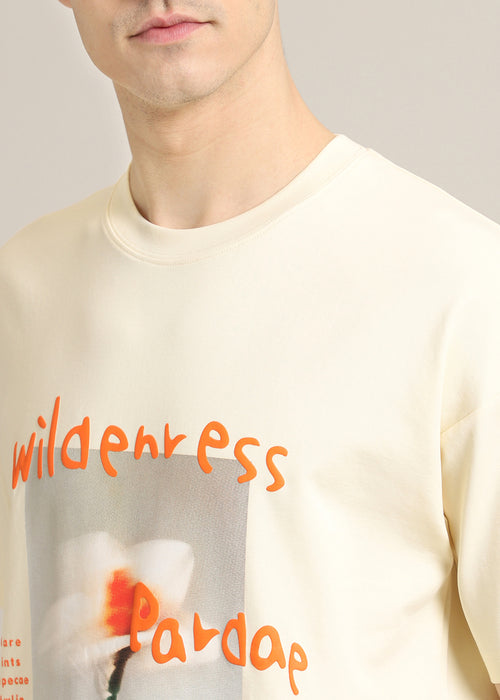 Wild Cream Oversized T-shirt