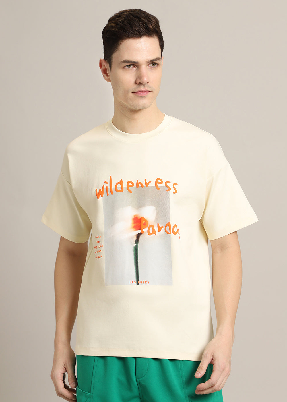 Wild Cream Oversized T-shirt