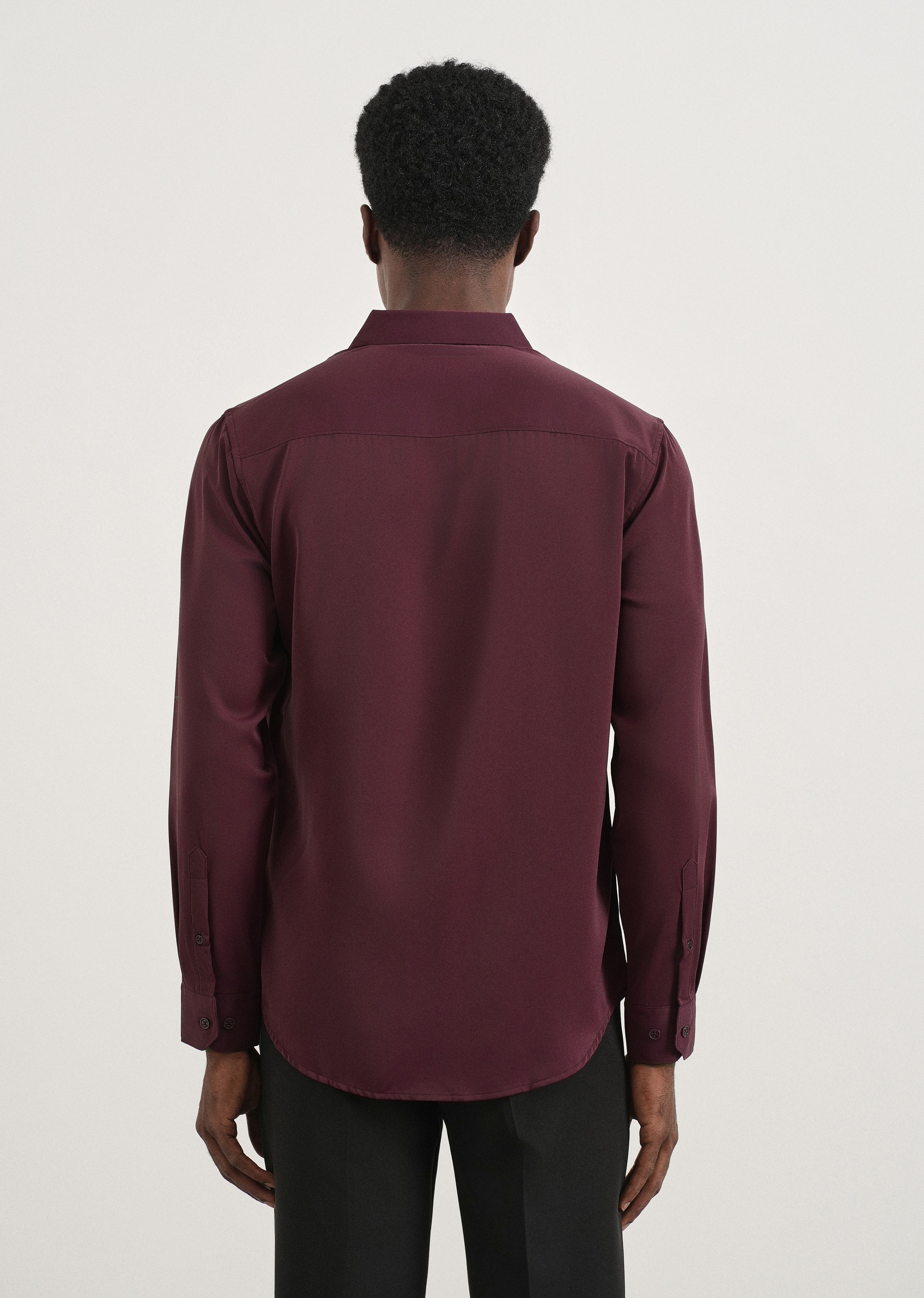Wine Fluid Soft Shirt
