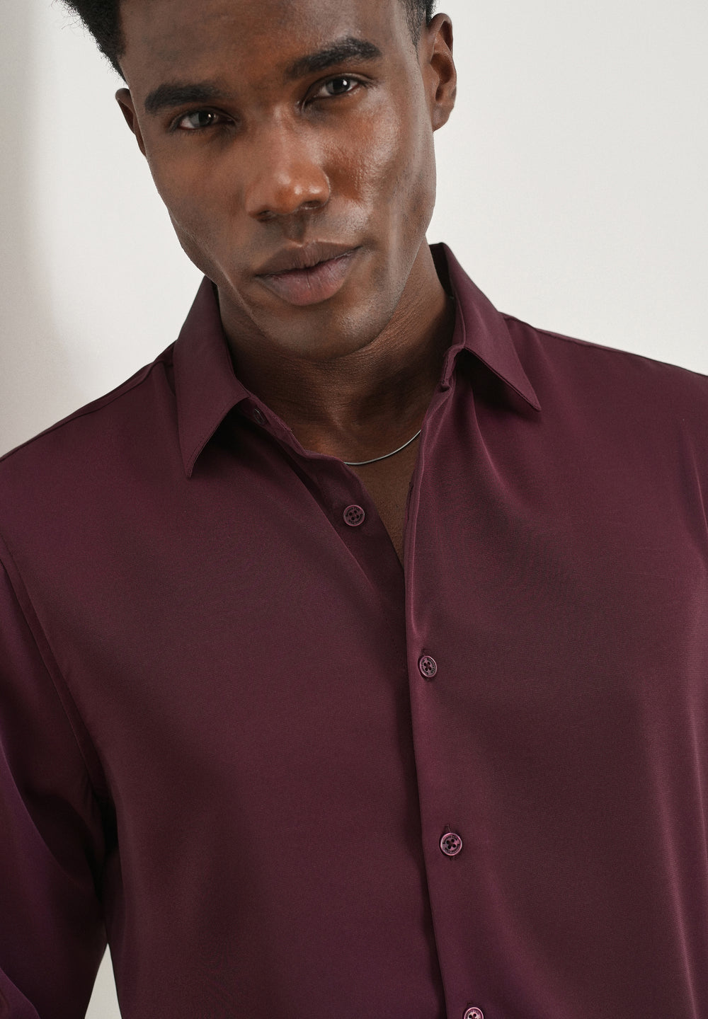 Wine Fluid Soft Shirt