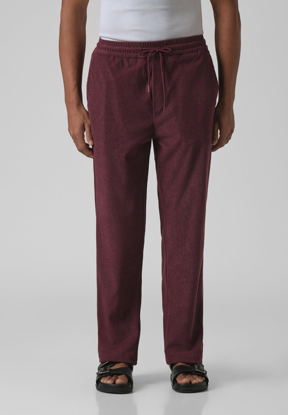 Wine Maroon Corduroy Pants