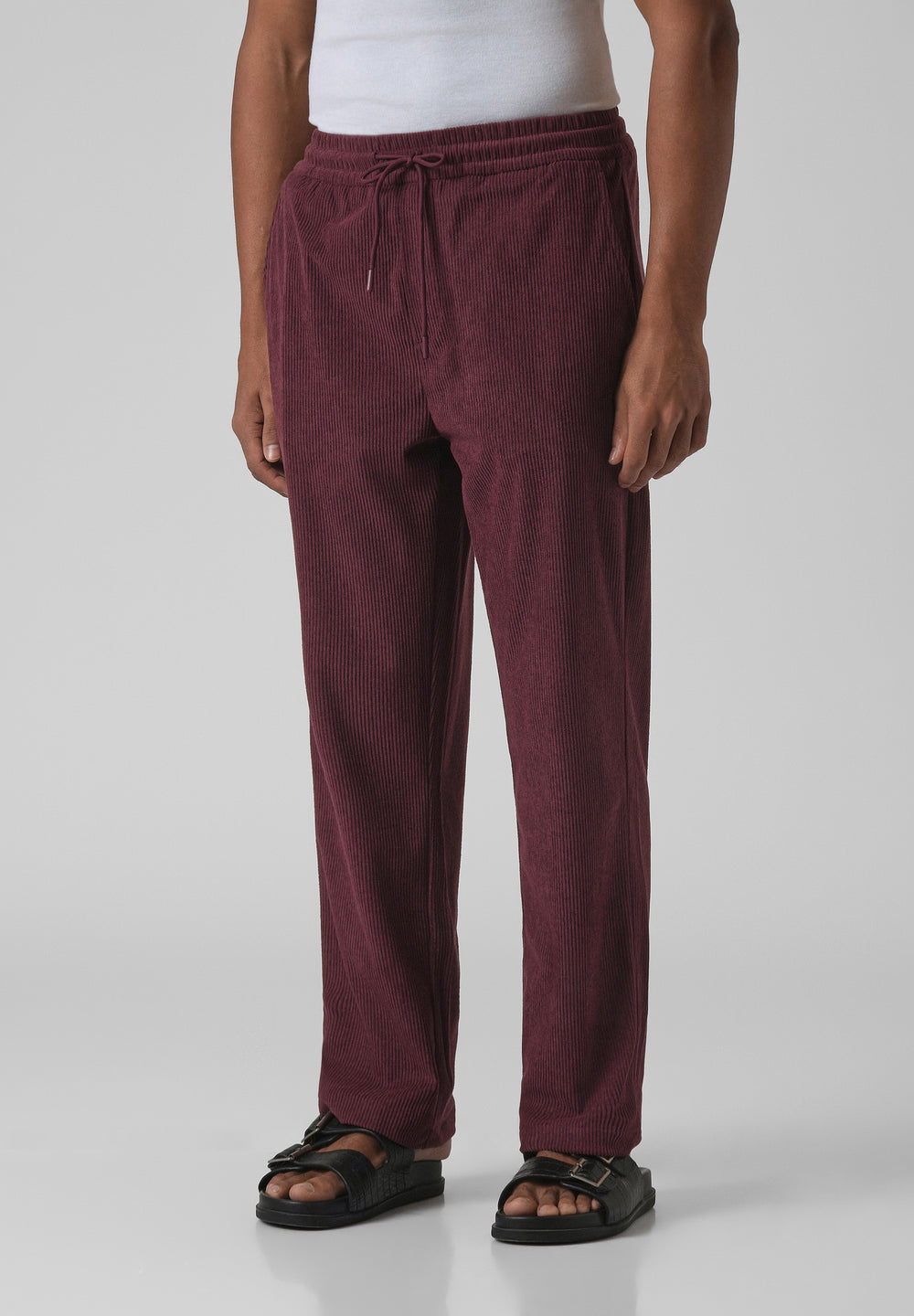 Wine Maroon Corduroy Pants