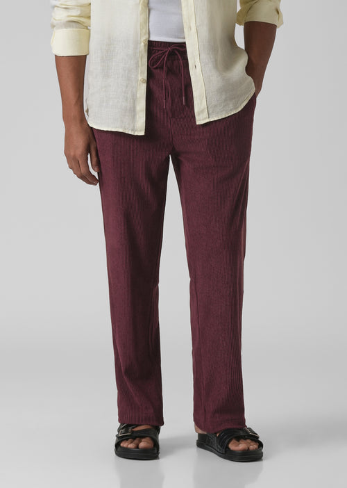 Wine Maroon Corduroy Pants