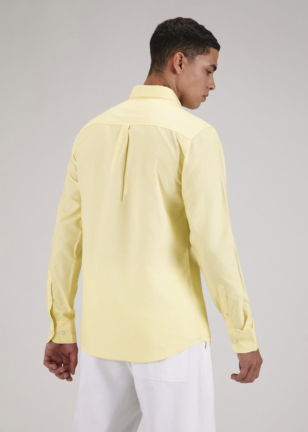 Yellow Cotton Oxford Shirt