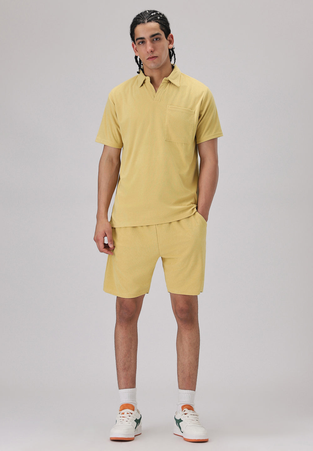Yellow Knitted Co-ord Set