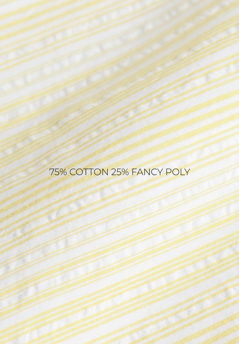 Yellow Textured Vertical Stripe Shirt