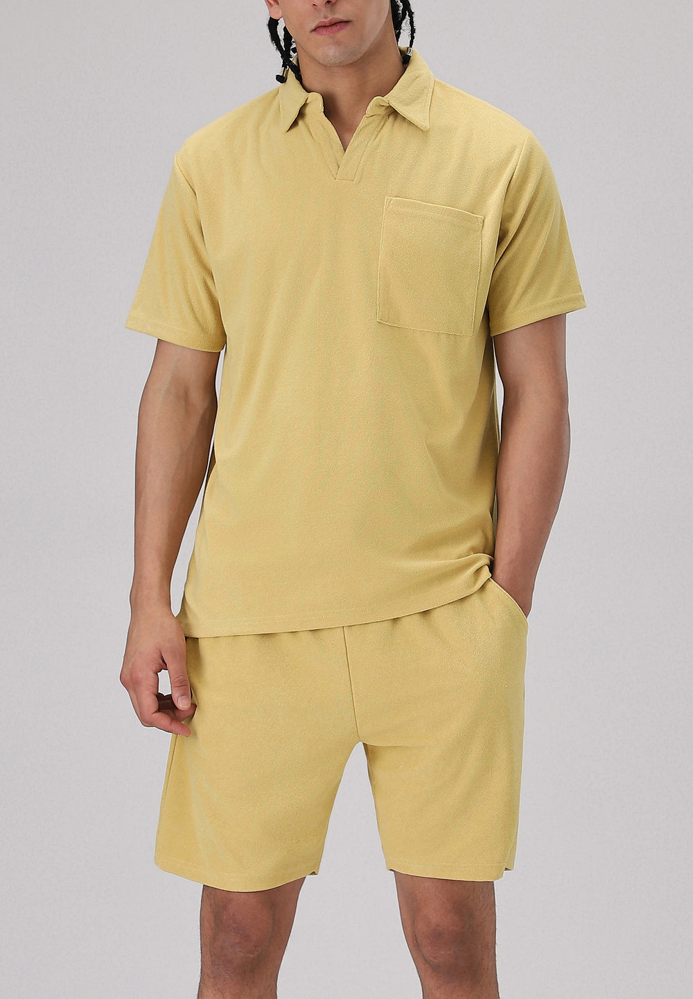 Yellow Knitted Co-ord Set
