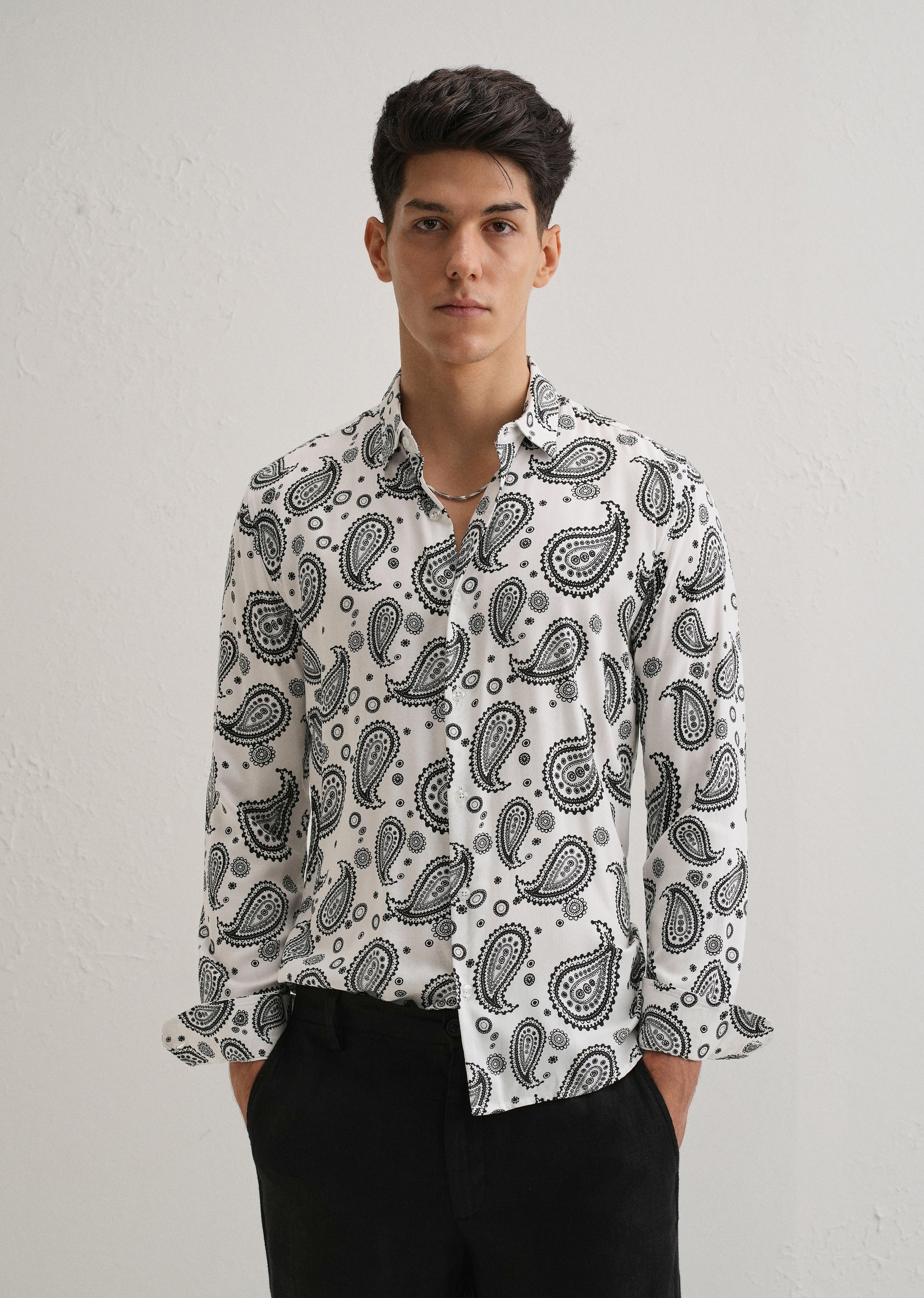 Zubolo Paisley Print Shirt