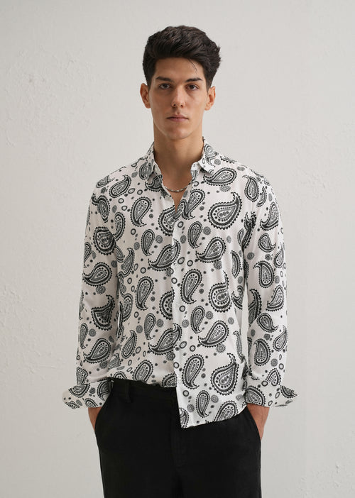 Zubolo Paisley Print Shirt
