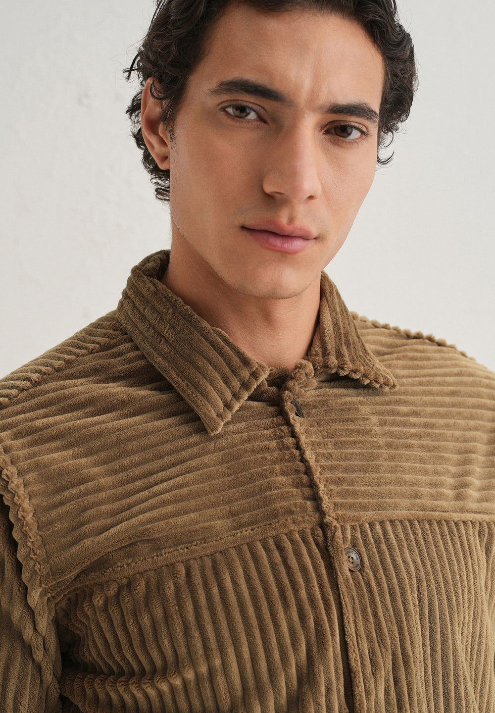 Brown Corduroy Shacket