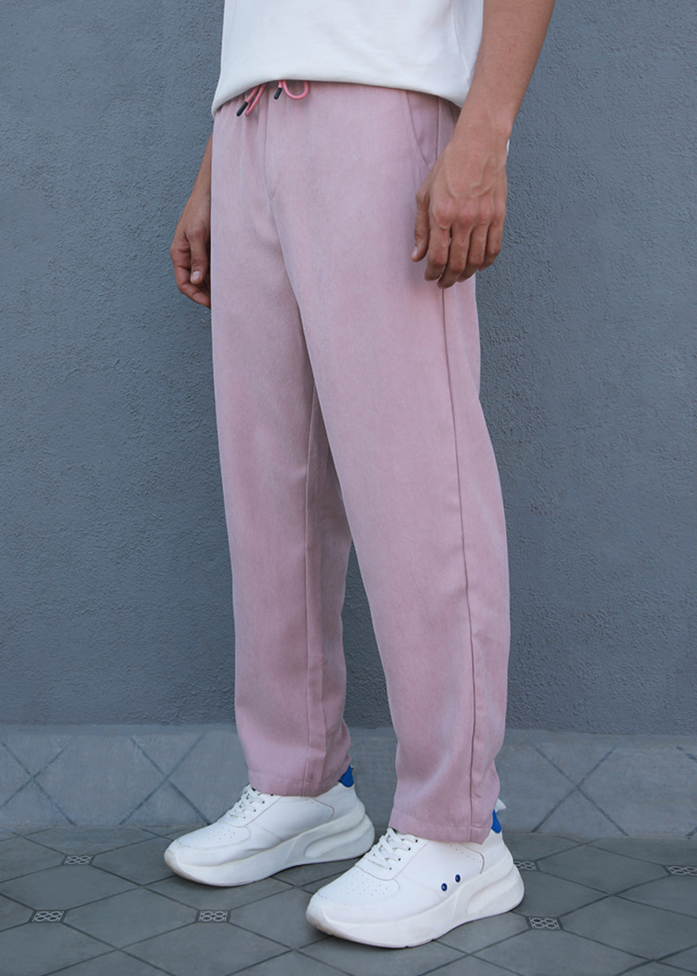 Rose Pink Pin Stripe Corduroy Pant