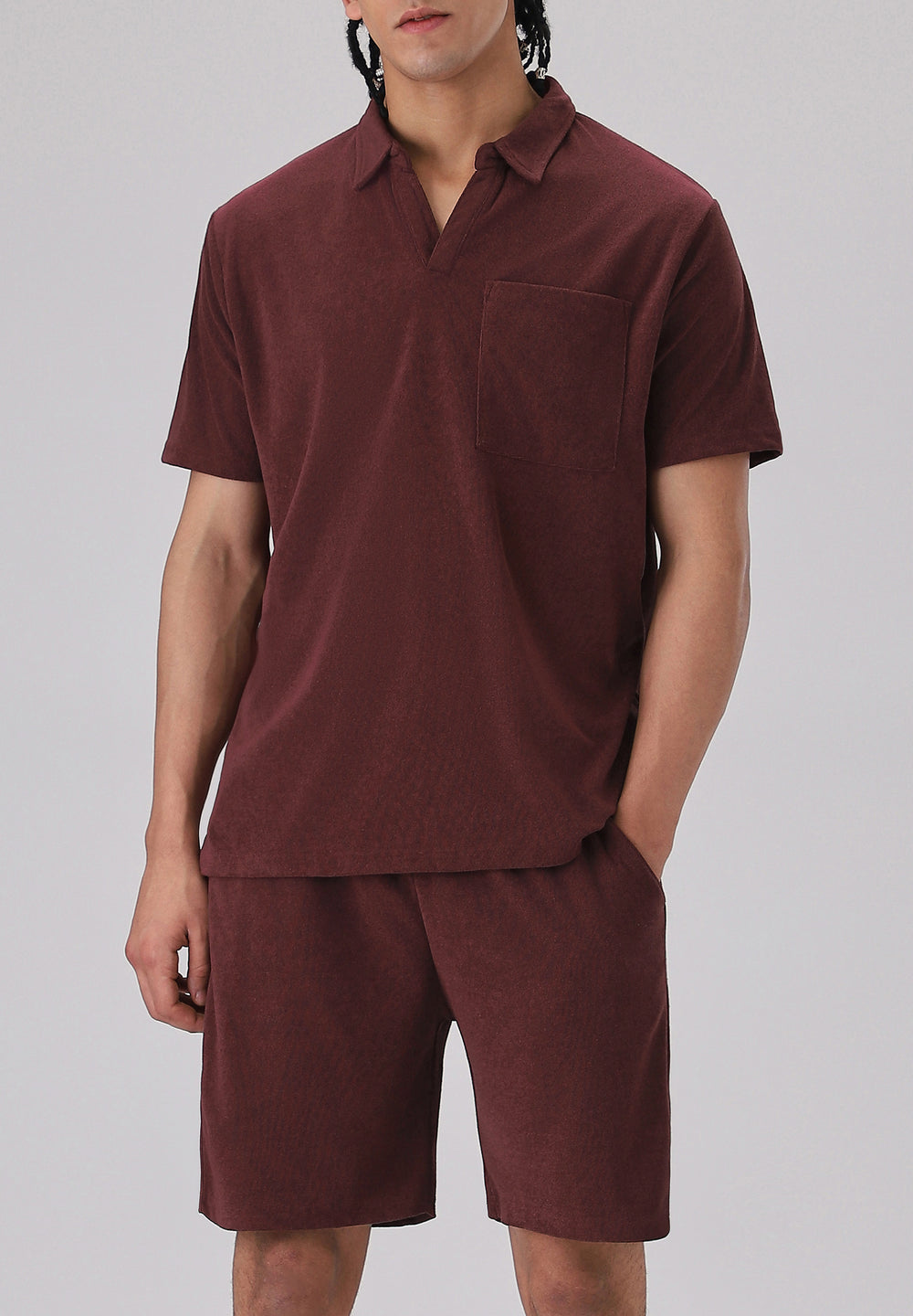 Maroon Knitted Co-ord Set