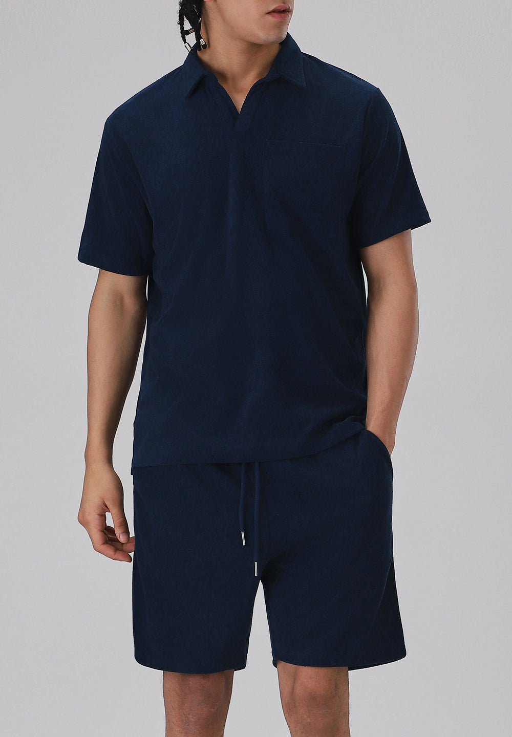 Dark Blue Knitted Co-ord Set